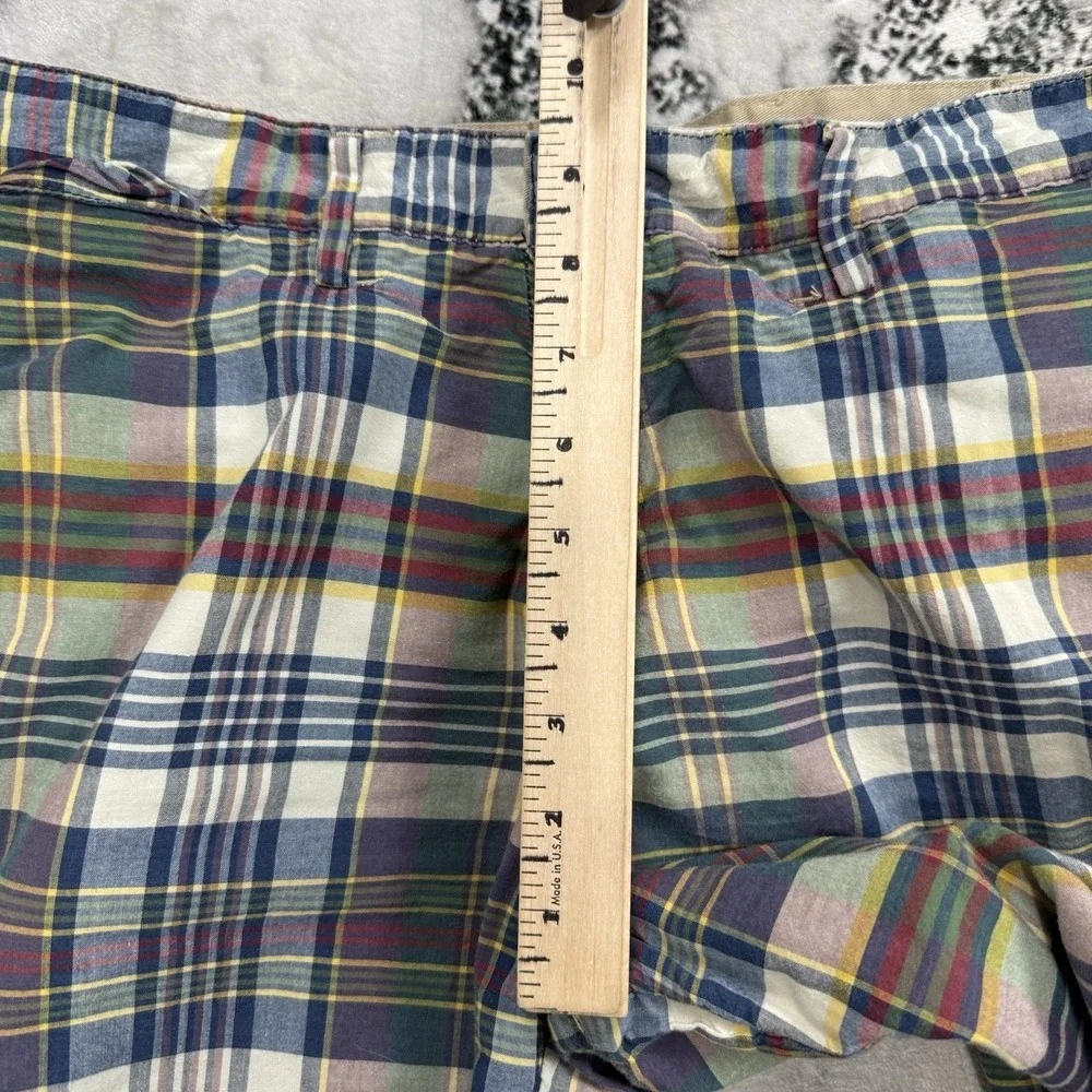 Polo Ralph‎ Lauren Madras Plaid Reversible Shorts Mens Size 34 Preppy Cotton
